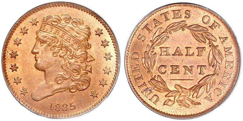 Classic Head Half Cent (1809-1836)