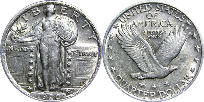 Standing Liberty Quarter (1916-1930)