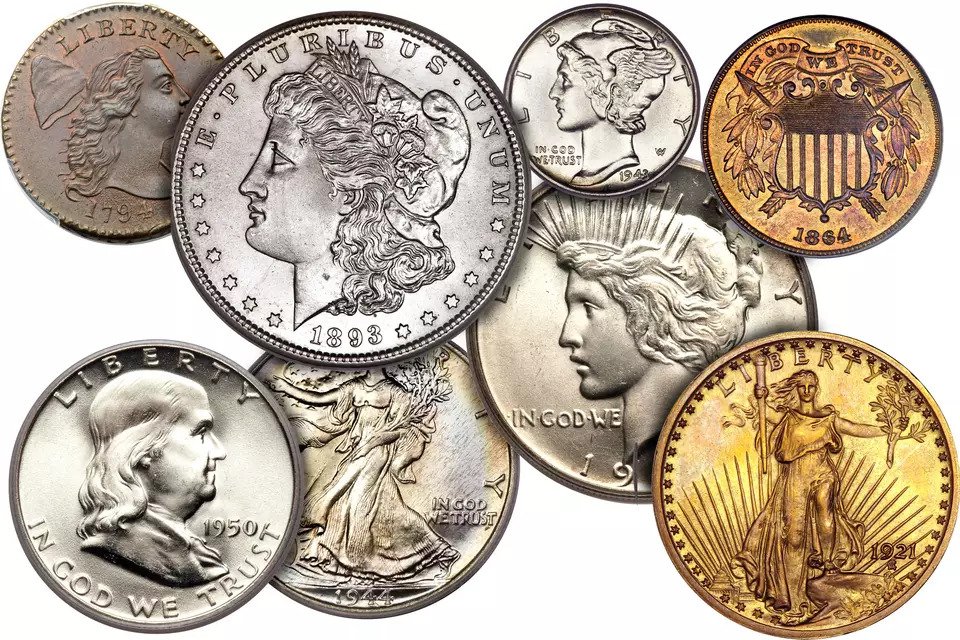 Describe the top 10 antique coin -