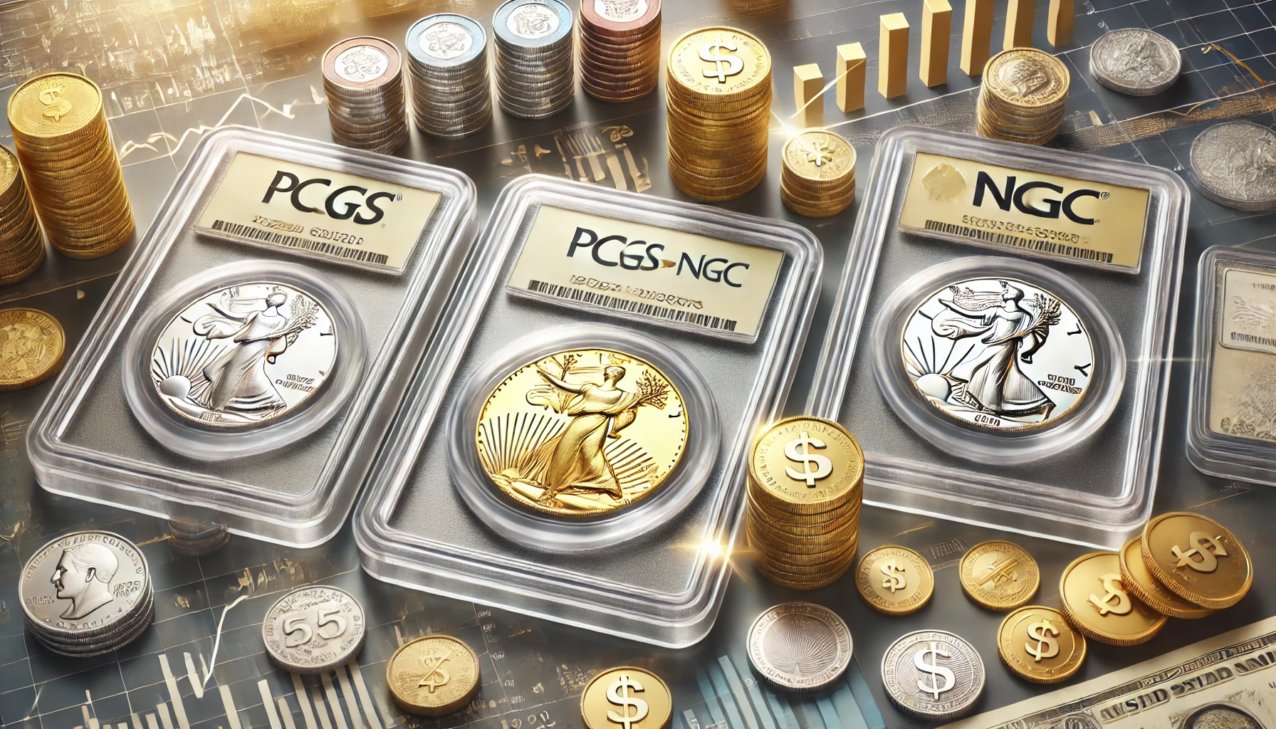 「PCGS・NGCコインの購入で未来を守る」「資産保全と成長の鍵」